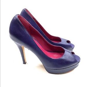 Cole Haan Violet Peep Toe Platforms w/ Nike Air